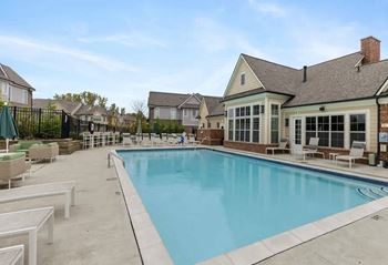 The swimming pool at the estates apartments